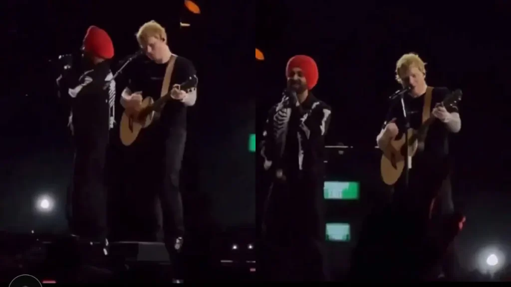 Ed Sheeran performed with Diljit Dosanjh