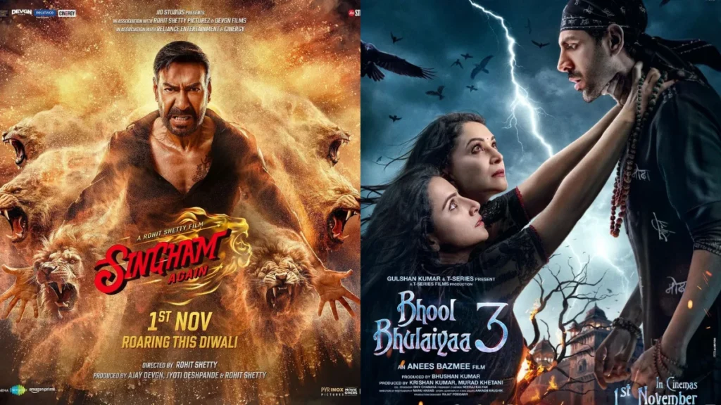 Singham Again Vs Bhool Bhulaiya 3