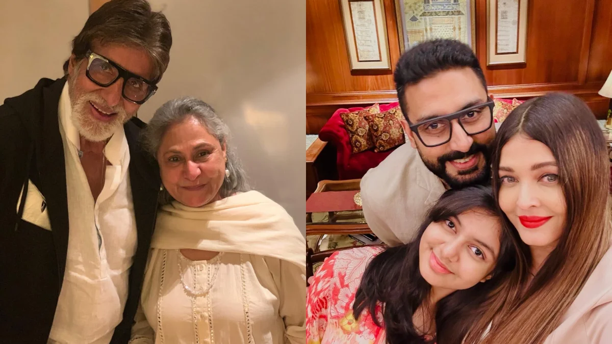 Abhishek Bachchan with his family